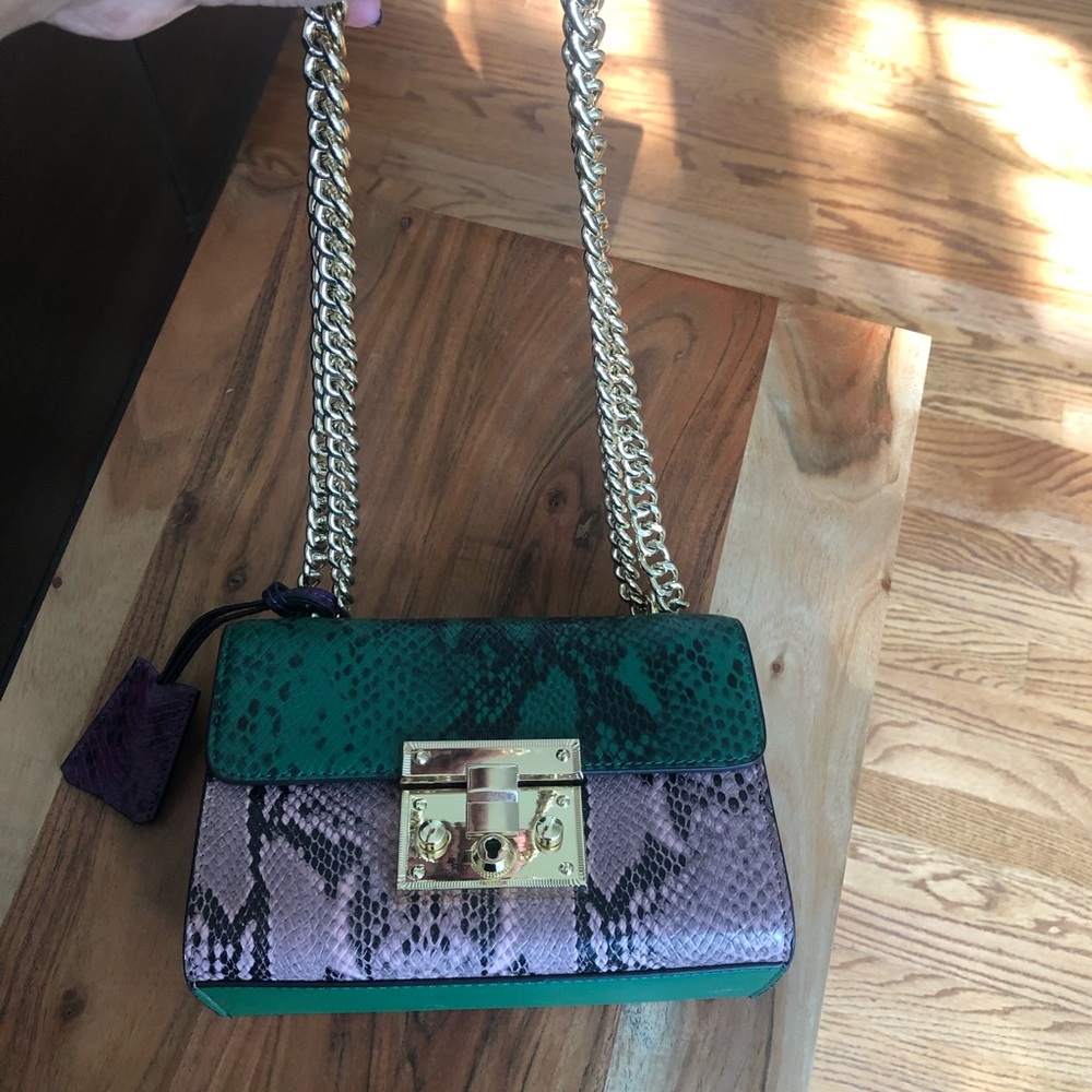 Cute Trendy Python Print Purse - image 1